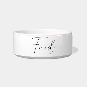 Écuelle Écriture minimaliste bol d'alimentation pour anima