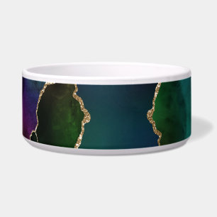 Écuelle Edgy Agate Sombre Moody Jewel Tone Mystic Turquo