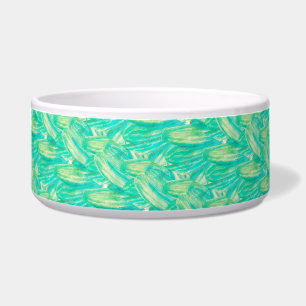 Écuelle Élégant Pétales Floraux Aquarelle Aquamarine pour