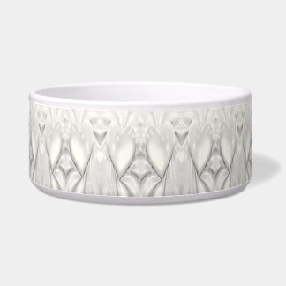 Écuelle Elégante crème blanche Coeur en céramique Pet Bowl