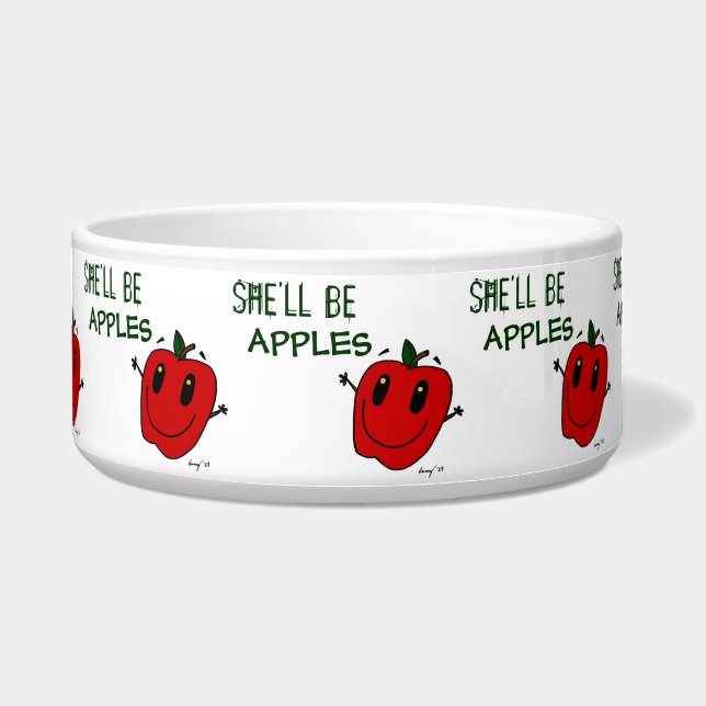 Écuelle ELLE SERA POMMES Pet Dish (Devant)