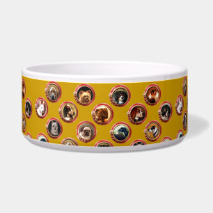 ÉCUELLE ÉMAUX VICTORIENS /PORTRAITS DE CHIENS MINIATURES J