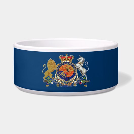 Écuelle Emblème royal ~ Bol de chien 40oz (Gauche)