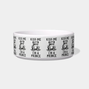 Écuelle Embrasse-moi Je suis un Prince Pet Bowl