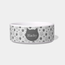 Empreinte de patte de chats gris Motif