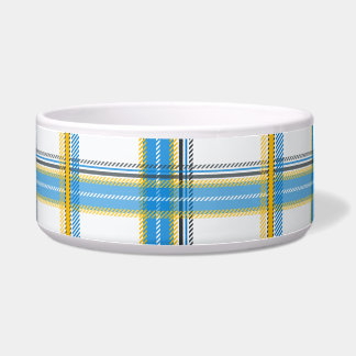 Écuelle Esthétique carreaux bleu clair jaune