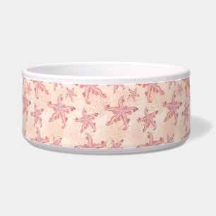 Écuelle Étoiles de mer et motif pastel rose corail