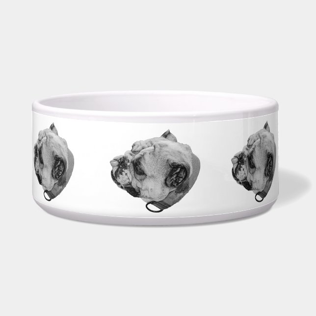 Écuelle Facilité de repas pour Bouledogue (Devant)