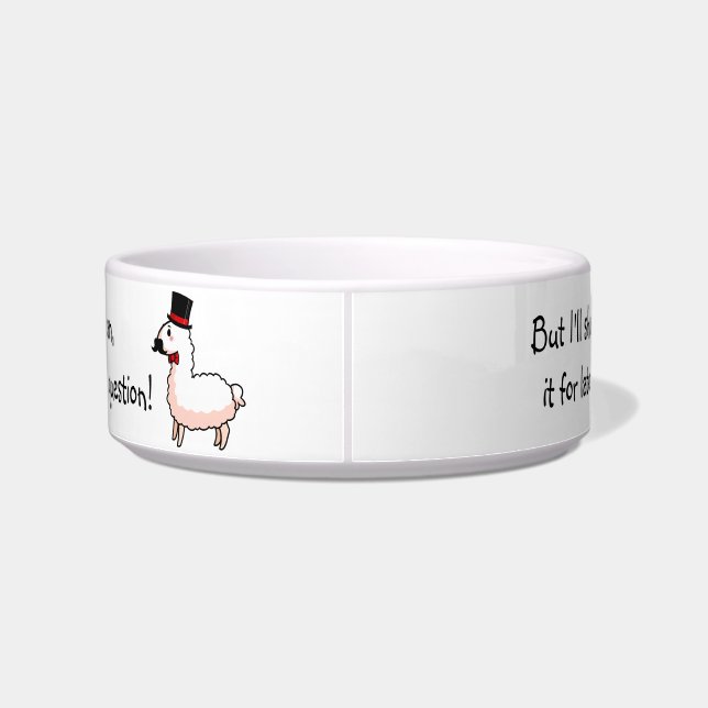 Écuelle Fancy Llama Pet Bowl (Dos)