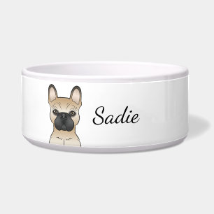 Écuelle Faon avec masque noir Bouledogue français chien &
