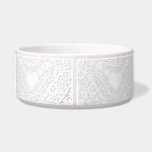 Écuelle Faux White Lace Fabric Arrière - plan (Dos)