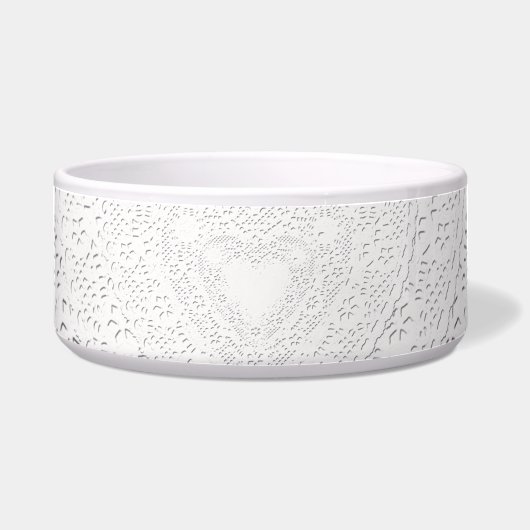 Écuelle Faux White Lace Fabric Arrière - plan (Devant)