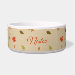 Écuelle Feuilles d'automne colorées personnalisées