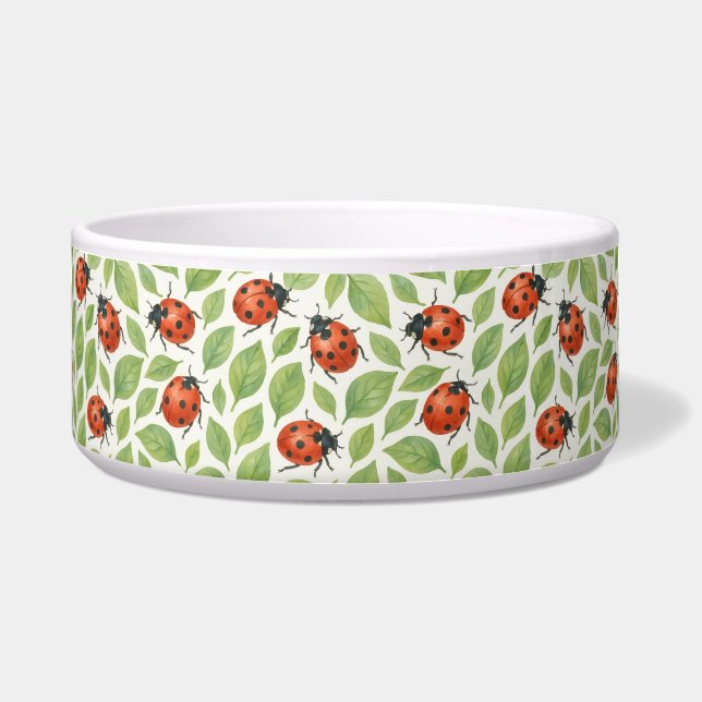 Écuelle Feuilles et coccinelles  (Devant)