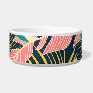Écuelle Feuilles tropicaux colorés : motif d'été.