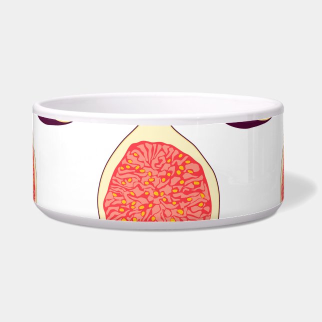 Écuelle Fig mauve : motif coloré (Devant)