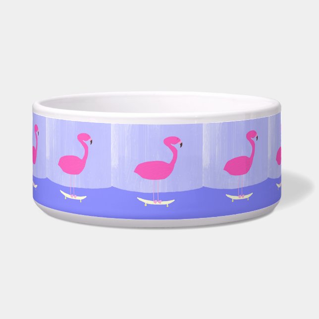 Écuelle flamingo dans l'art de la peinture à skateboard (Devant)