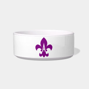 Écuelle Fleur de Lis Monogram violet blanc