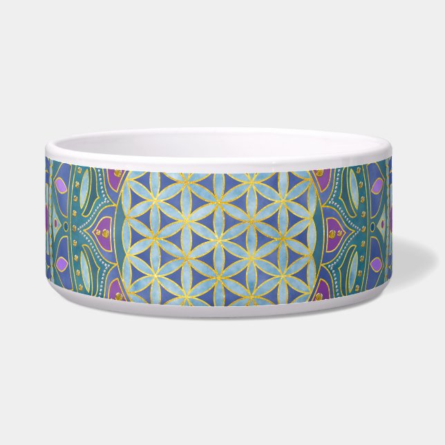 Écuelle Fleur De Vie - Mandala India Style 1 (Devant)