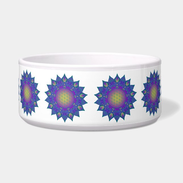 Écuelle Fleur De Vie - Mandala Indien 3 (Devant)