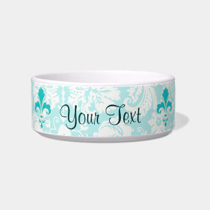 Écuelle Fleur turquoise de lis