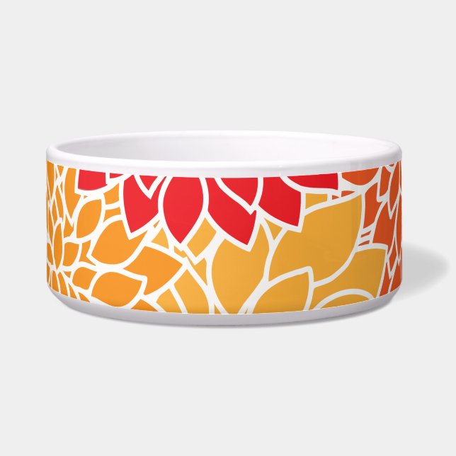 Écuelle Fleurs Dahlia, Motif De Fleurs, Dahlia Orange (Devant)