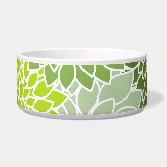 Écuelle Fleurs Dahlia, Motif De Fleurs, Dahlia Verte (Devant)