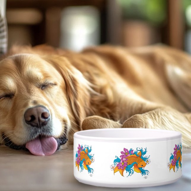 Écuelle Fleurs de cerisiers de Lotus Koi Fish (Créateur téléchargé)