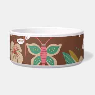 Écuelle Fleurs motifs florales sans soudure, feuilles, pap