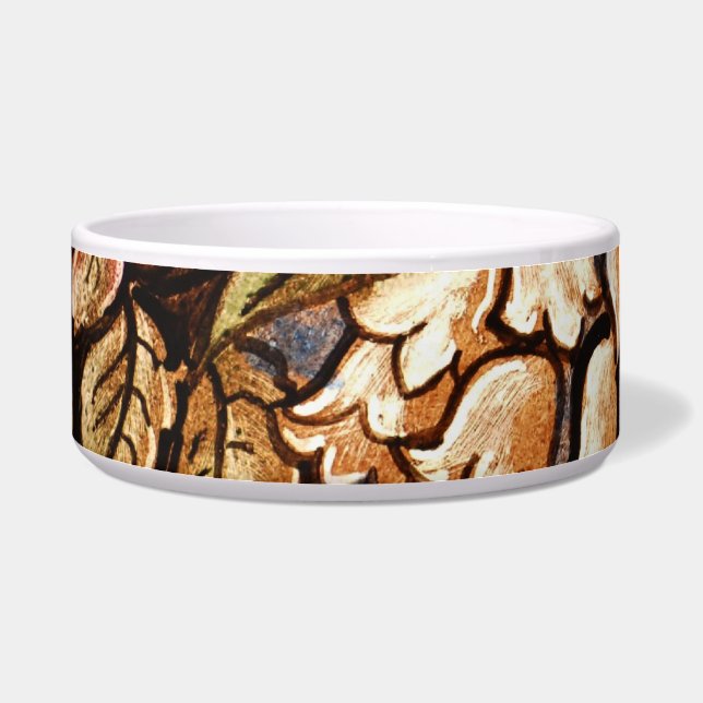 Écuelle Fleurs peintes sur le verre (Gauche)