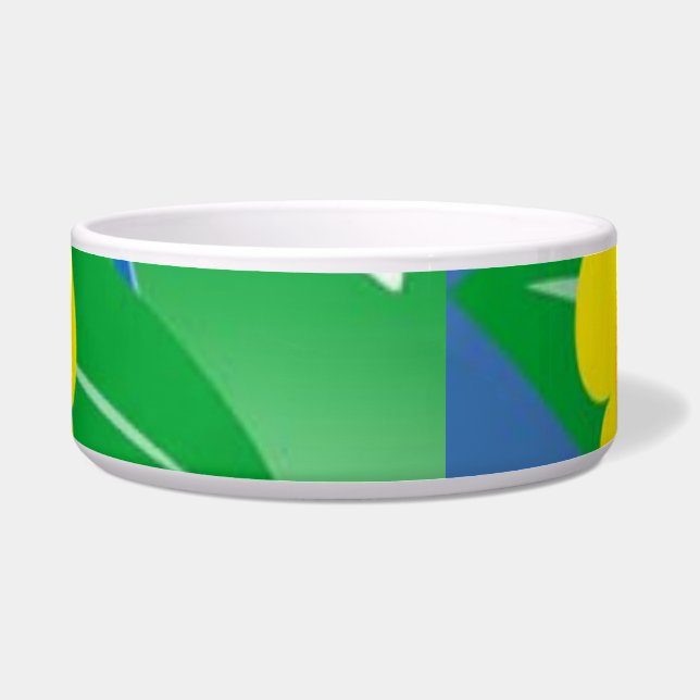Écuelle Fleurs Pet Bowl, (Devant)