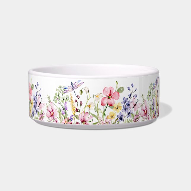 Écuelle Fleurs sauvages et dragon volent (Devant)