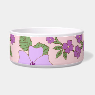 Écuelle Fleurs Violettes, Modèle Floral, Motif De Fleurs
