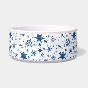 Écuelle ❄️ Flocon de neige bleu Hiver Élégant Cuisine