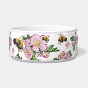 Écuelle Flower pomverger avec abeilles aquarelle timon
