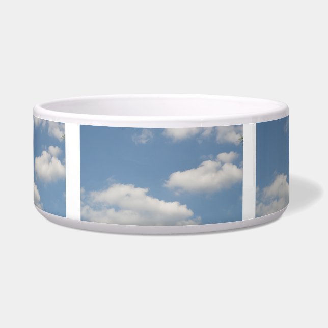 Écuelle Fluffeux Cumulus Nuages Chien Bowl (Devant)