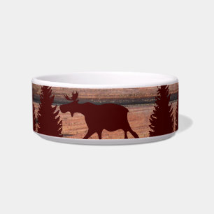 Écuelle Forest Moose Wolf Wilderness Mountain Cabine Russe