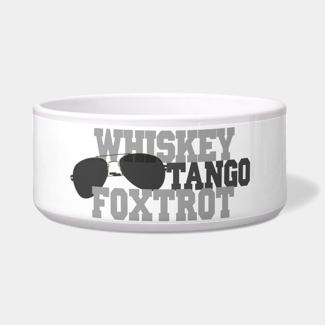 Écuelle Fox-trot de tango de whiskey - verres d'aviation (Devant)