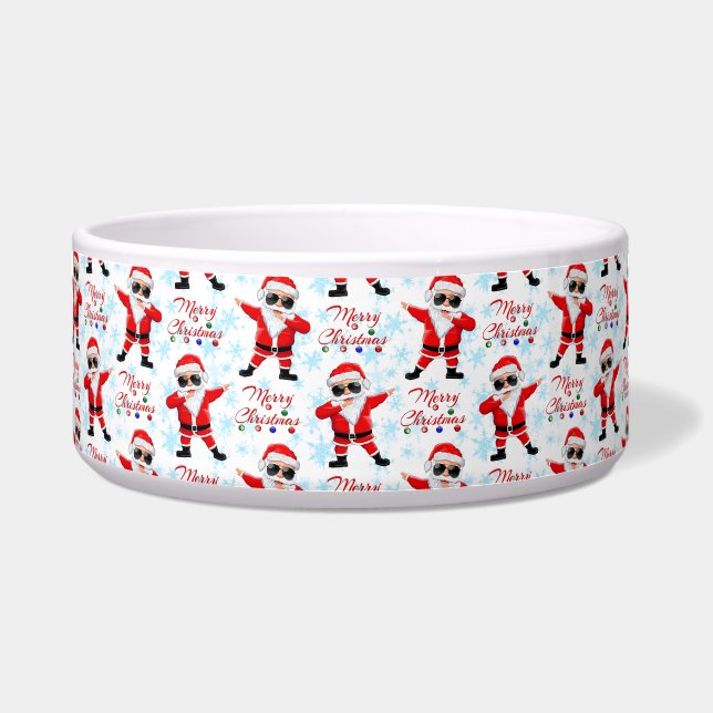 Écuelle Funny Dabbing Santa Claus Merry Christmas (Devant)