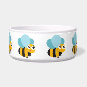 Écuelle Gaffez la cuvette d'animal familier d'abeille