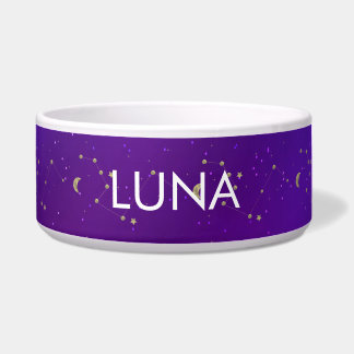 Écuelle Galaxie Colorée Constellation Motif Lune Violet