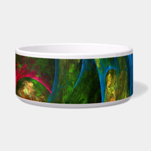 Écuelle Genesis Blue Abstrait Art Chien Bowl