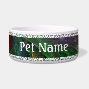 Écuelle Genesis Green Abstrait Art Chien Bowl