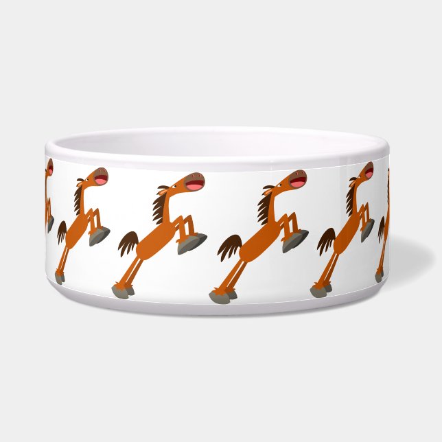 Écuelle Giddyup, Horsey ! Cartoon Horse Pet Bowl (Gauche)