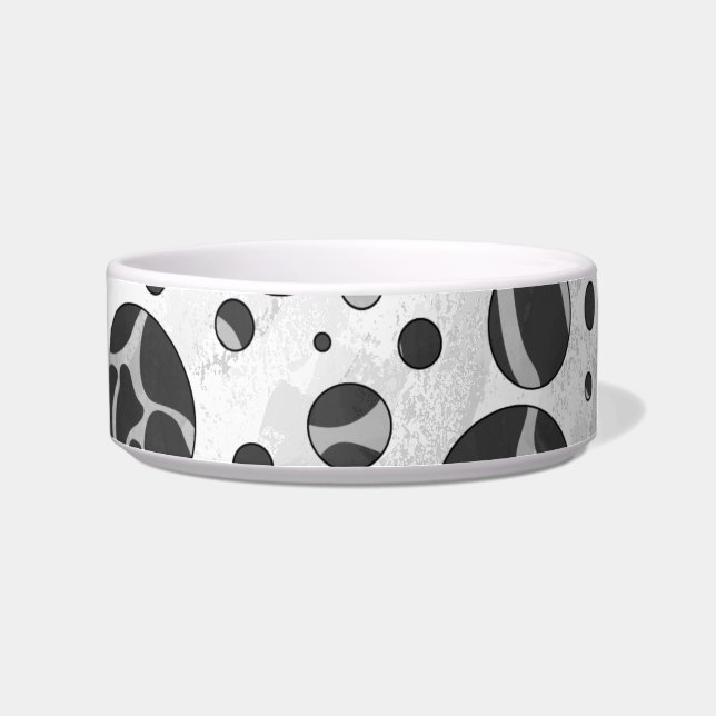 Écuelle Girafe Impression Noir et Gris Clair à pois (Droite)
