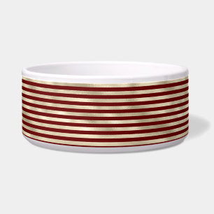 Écuelle Girl Glam Gold Red Stripes