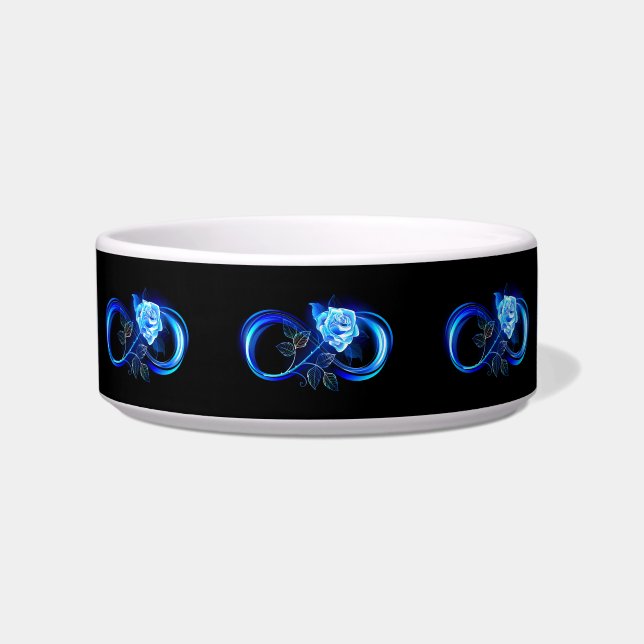 Écuelle Glowing infinity with blue rose (Devant)