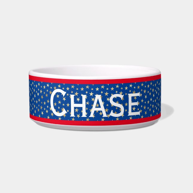 Écuelle Gold Star American Ceramic Pet Bowl (Devant)