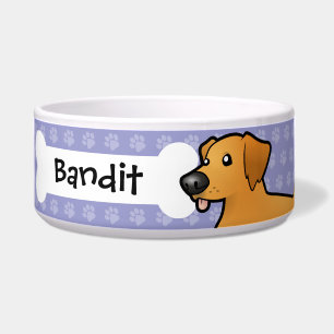 Écuelle Golden retriever de bande dessinée
