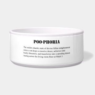 Écuelle Grand bol pour chat Poo-Phoria